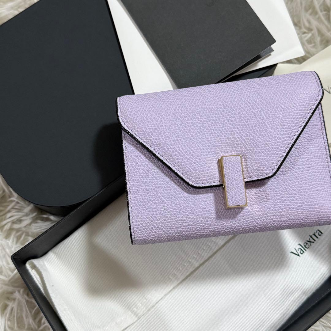 ⭐️新品未使用⭐️　Valextra イジィデ　三つ折り財布　コンパクトウォレット