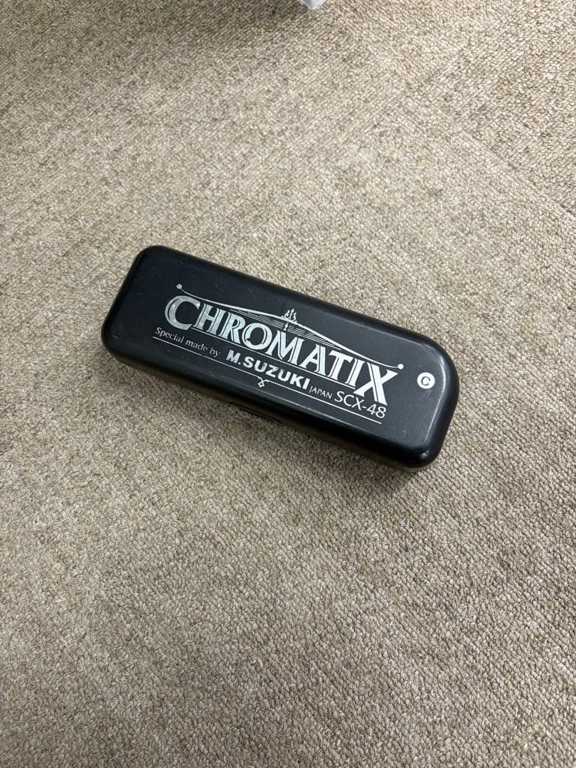 美品 M.SUZUKIクロマチックハーモニカ SCX-48 C調 日本製 純正品