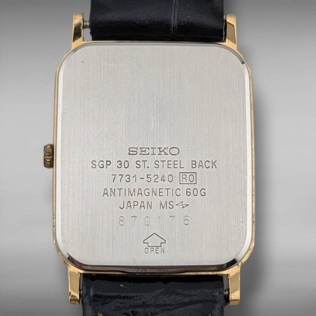【新品電池／ベルト・稼働】セイコー ドルチェ 金張り オクタゴン ゴールドケース