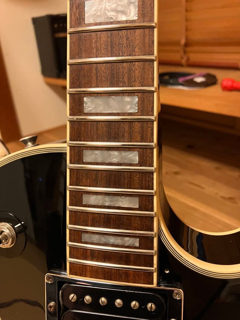 Burny レスポールカスタムタイプ ブラック×シルバー