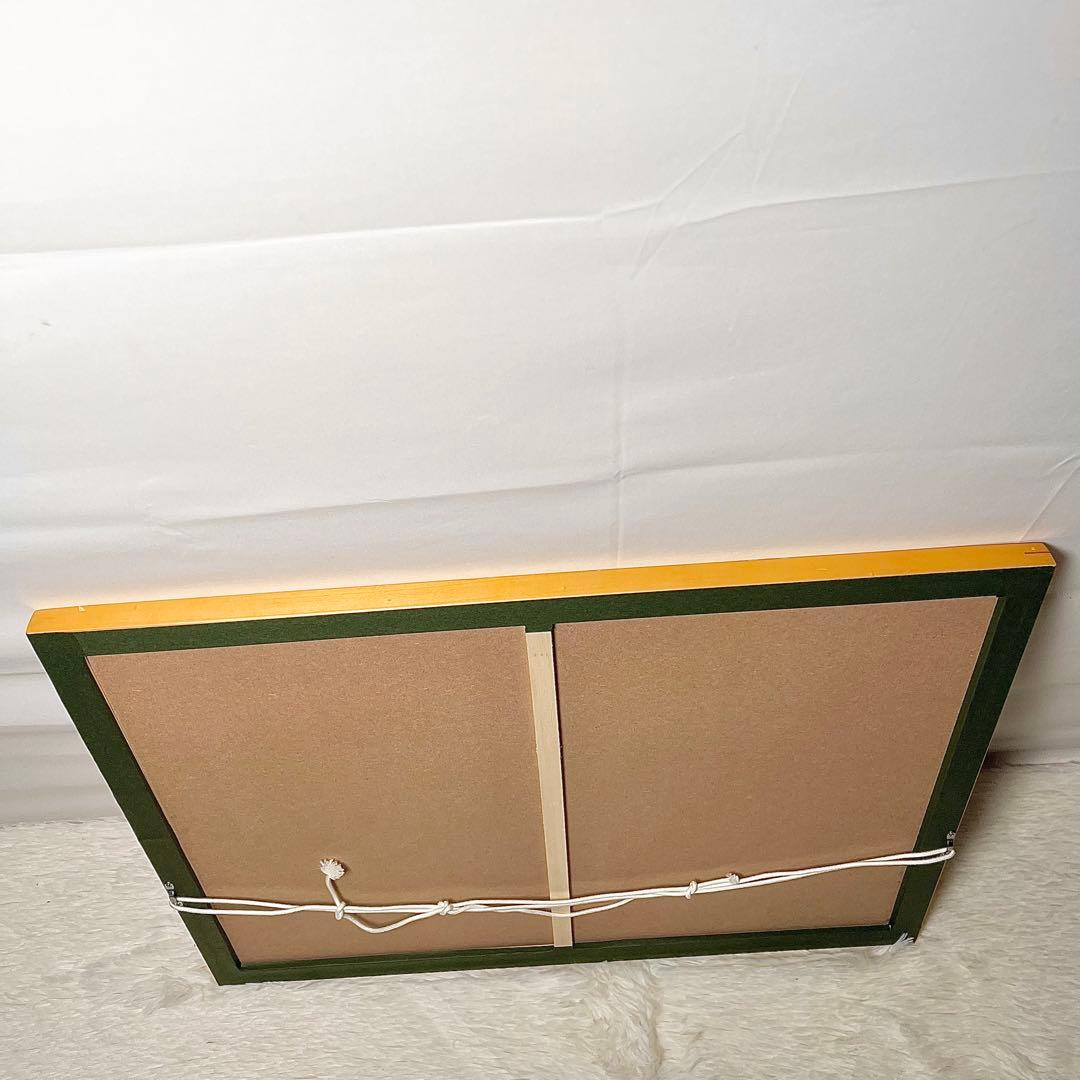 【希少 真作】藤田不美夫 木版画 灯台と海 落款入り 額装済 93/150