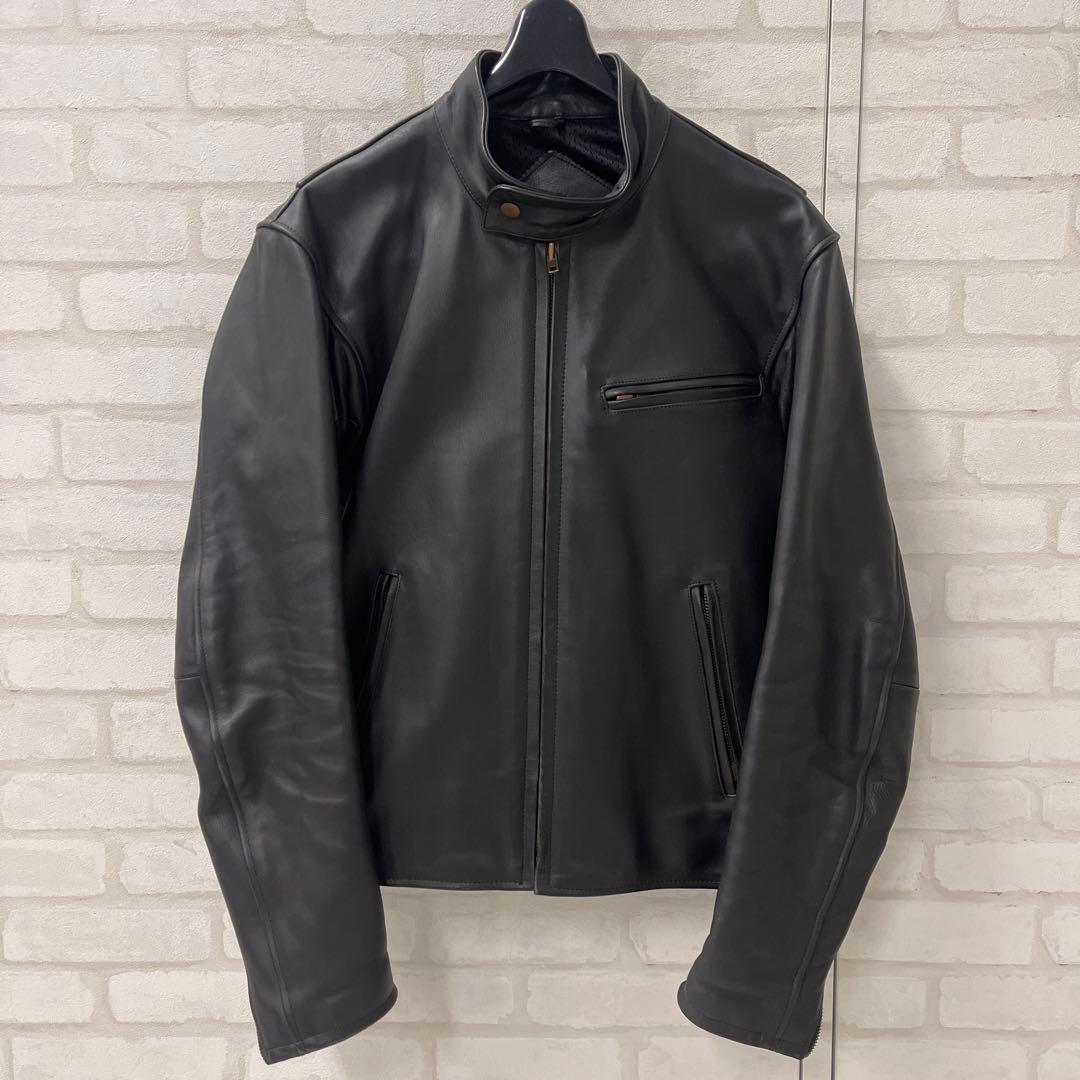 値下げ エスギア S:GEAR 牛革 レザー シングル ライダース ジャケット