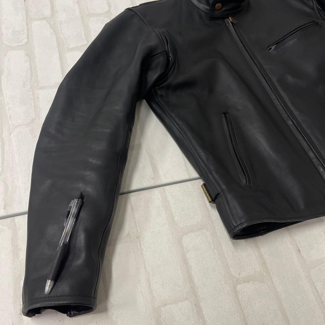 値下げ エスギア S:GEAR 牛革 レザー シングル ライダース ジャケット