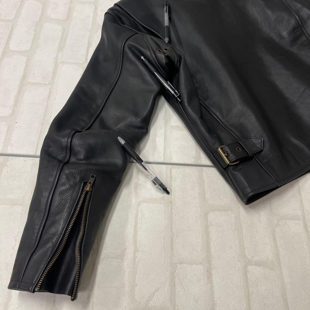 値下げ エスギア S:GEAR 牛革 レザー シングル ライダース ジャケット