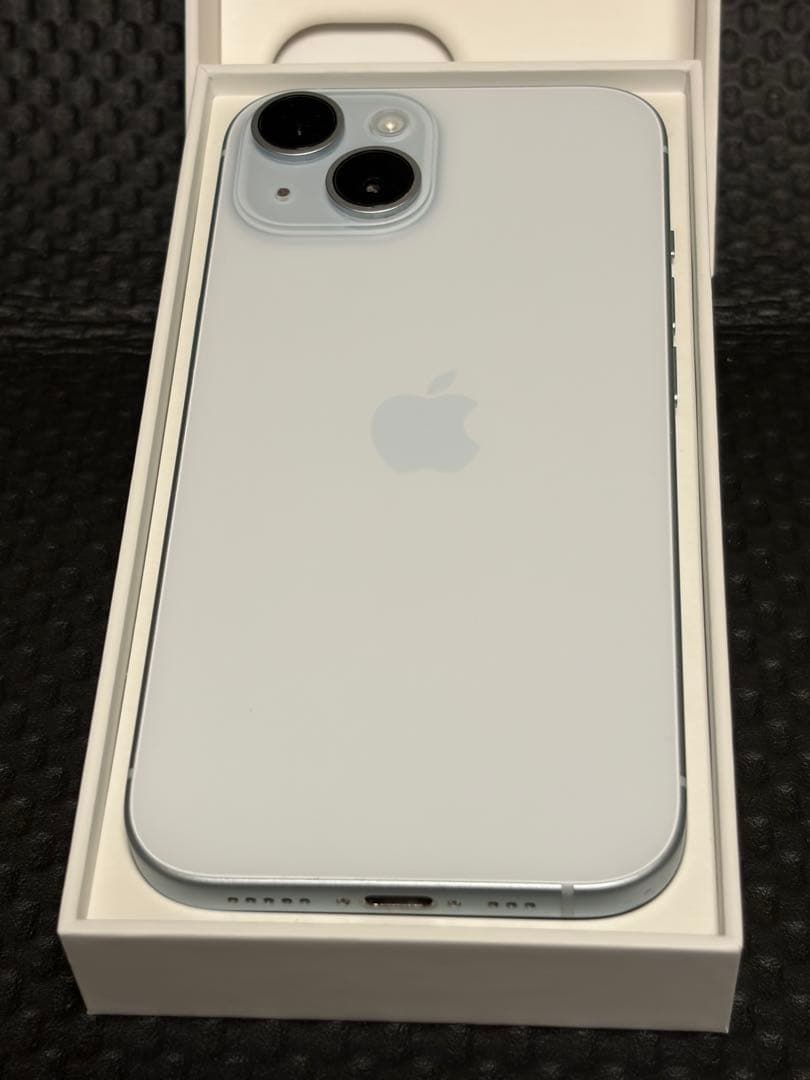 美品 最大容量86% Apple iPhone 15 ブルー 本体 128GB