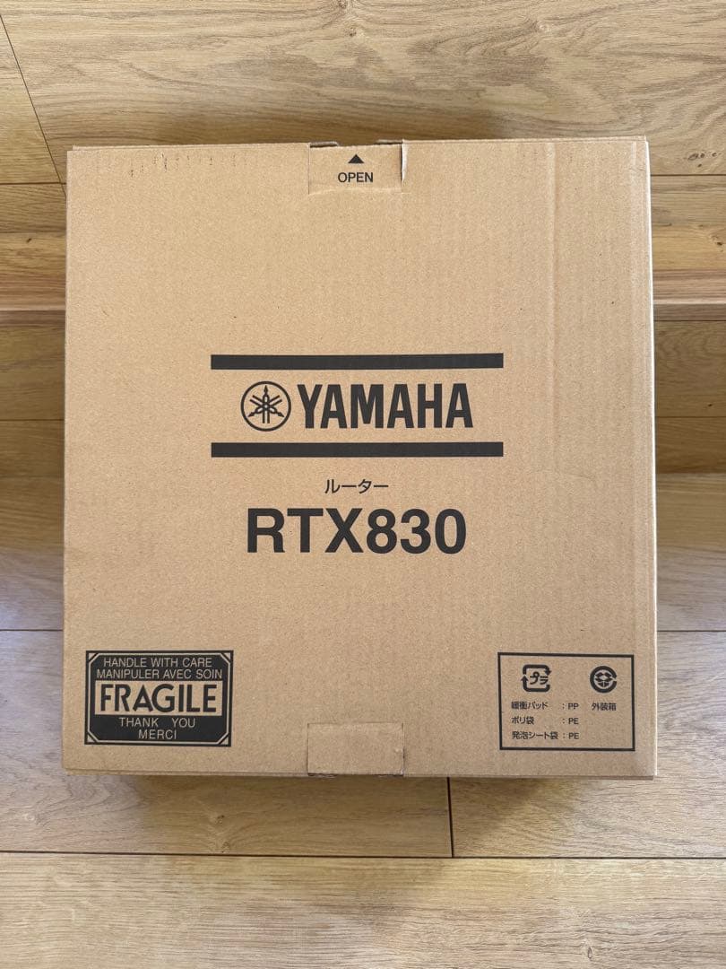 YAMAHA RTX830 ルーター（バージョン15.02.33）