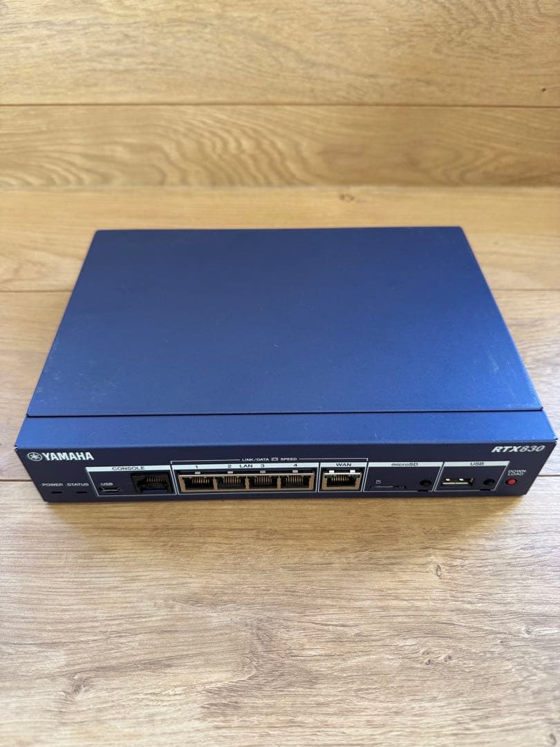 YAMAHA RTX830 ルーター（バージョン15.02.33）
