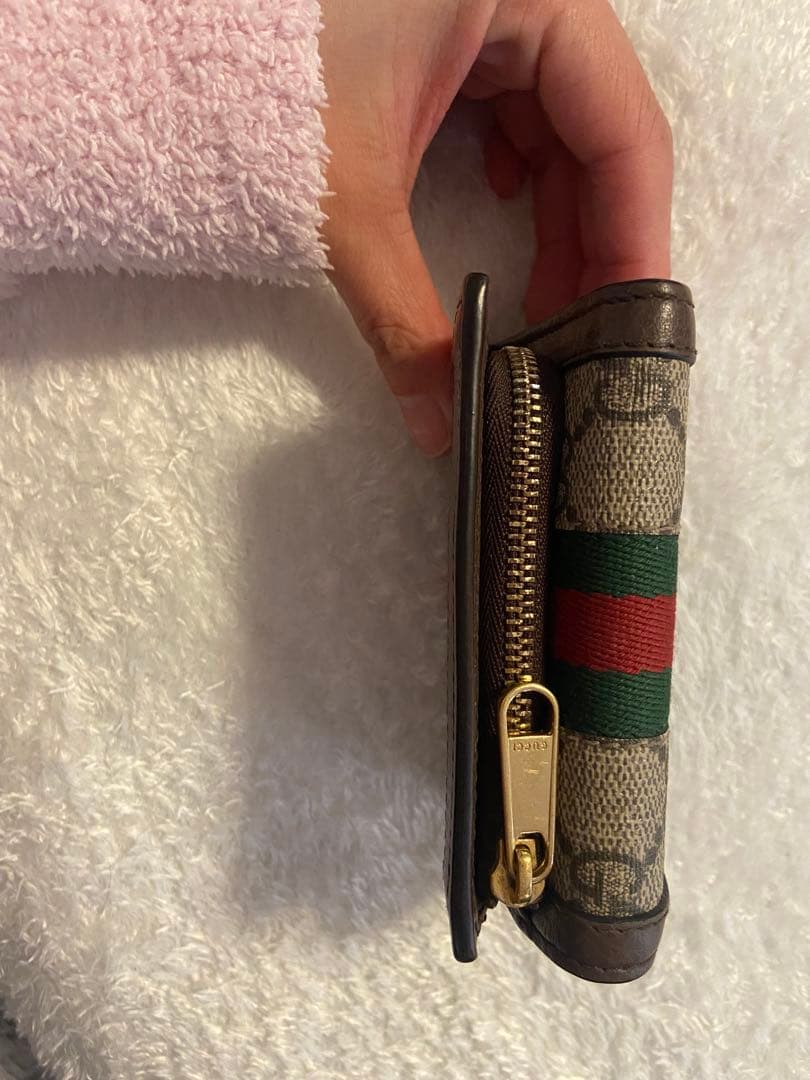 GUCCI GGモノグラム 三つ折り財布