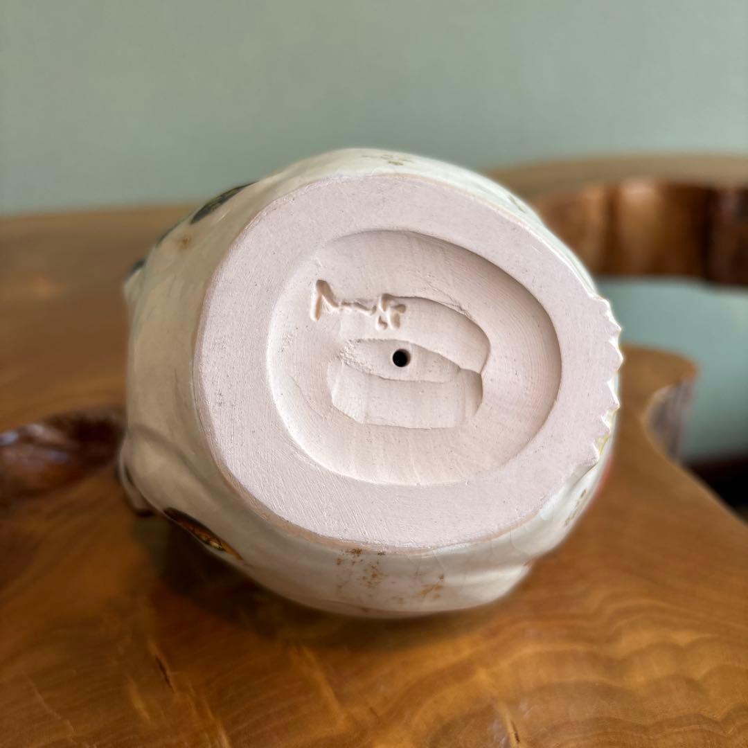 六兵衛窯 干支置物 「白鶏」酉年 清水焼 陶芸 たち吉 共箱