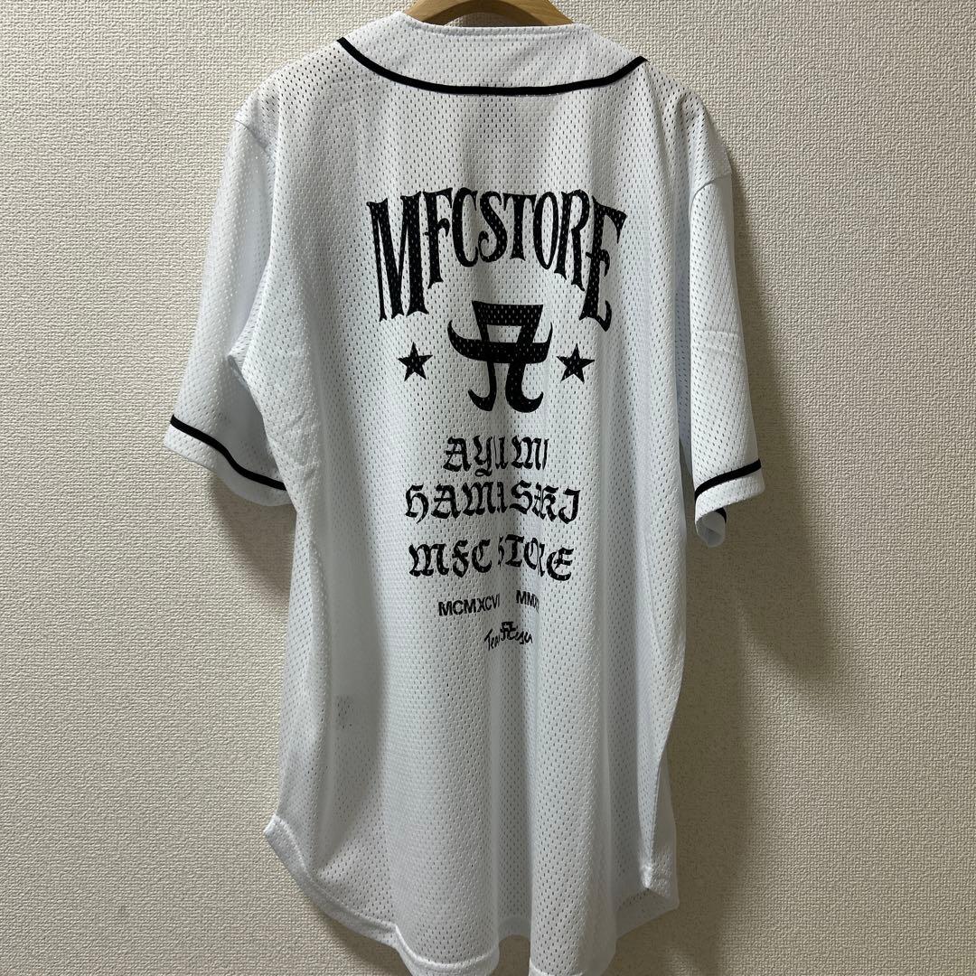 浜崎あゆみ　ベースボールシャツ　ホワイト　Lサイズ