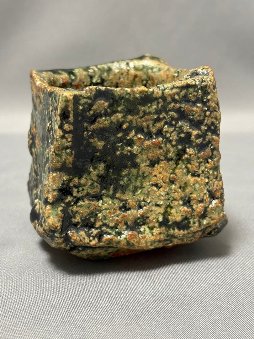 金本卓也　織部ぐい呑