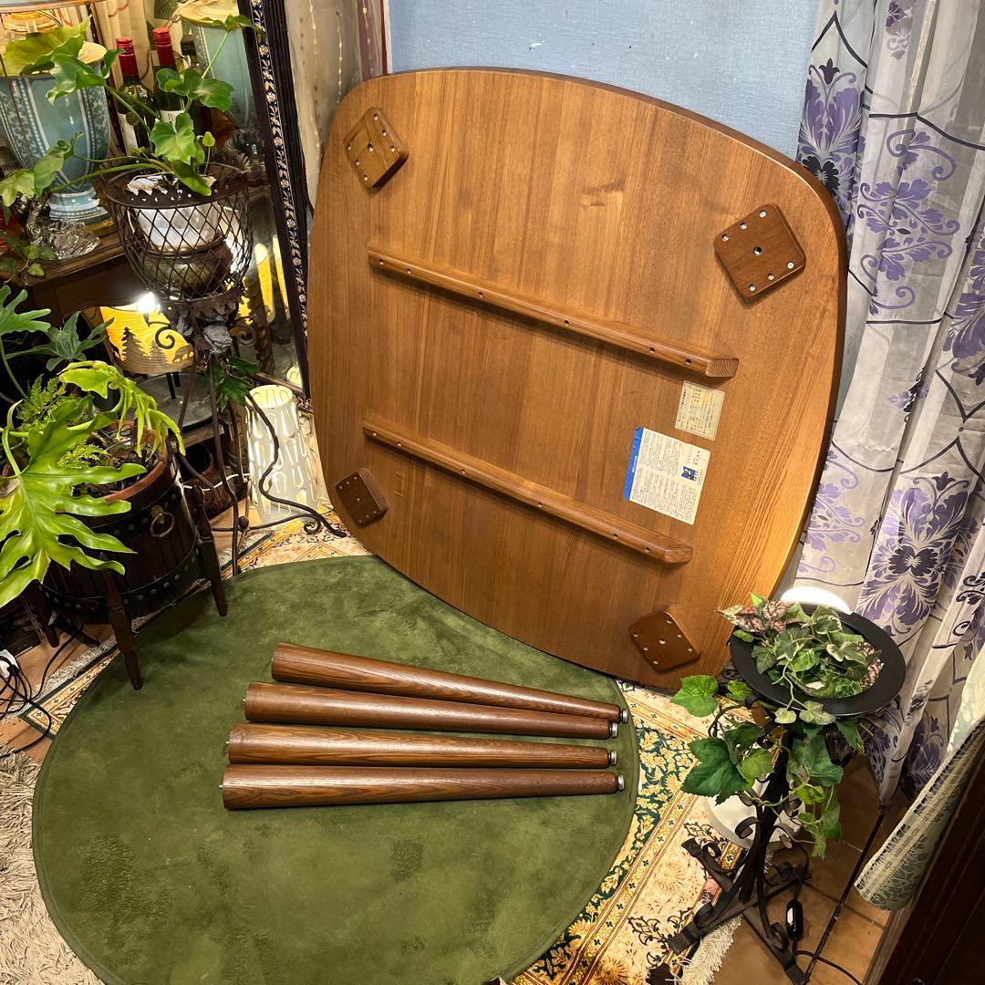 ヴィンテージ アッシュソリッド　ダイニングテーブル　丸テーブル