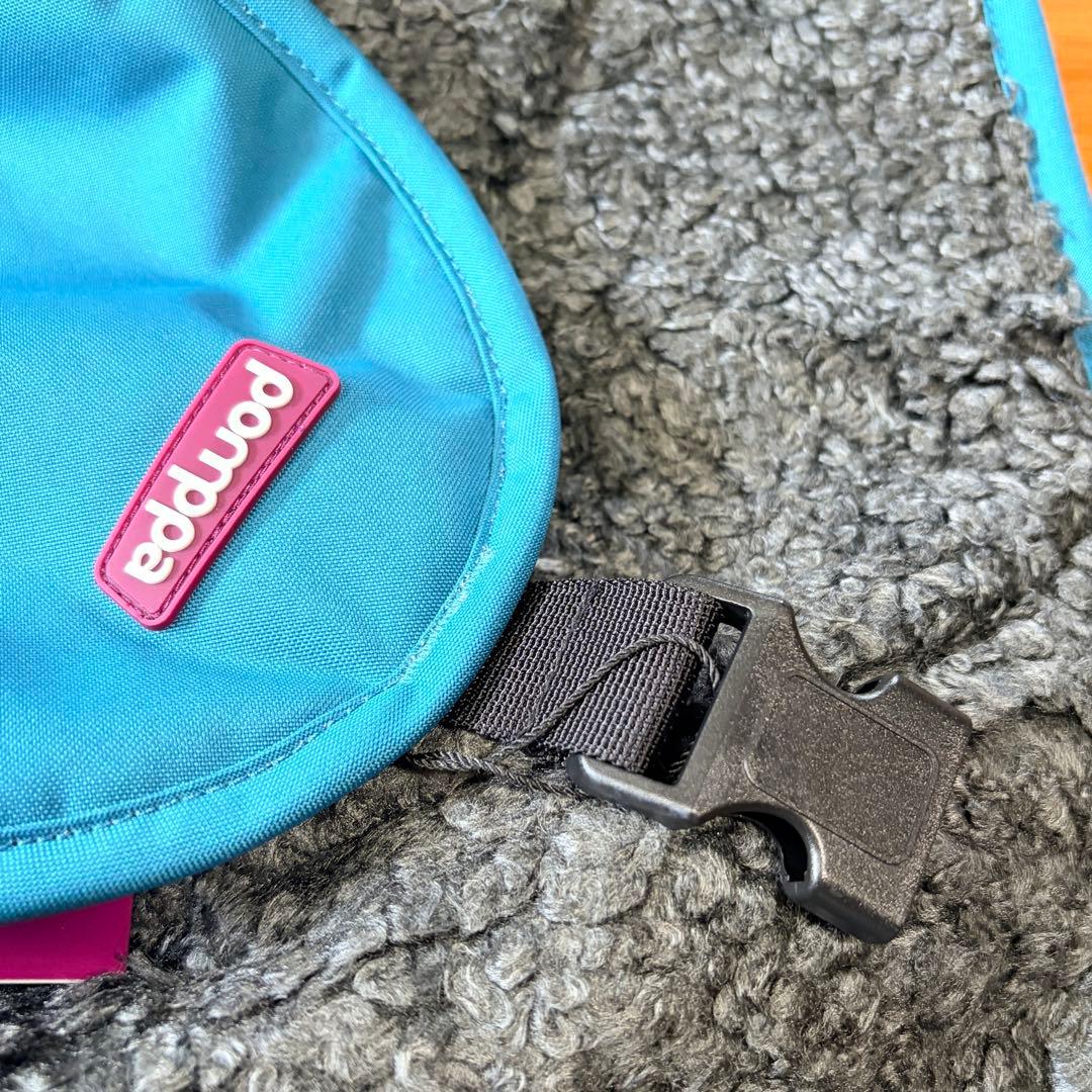 トッパポムッパ　大型犬服　コート　冬　防寒　ペトロール　青　Pomppa