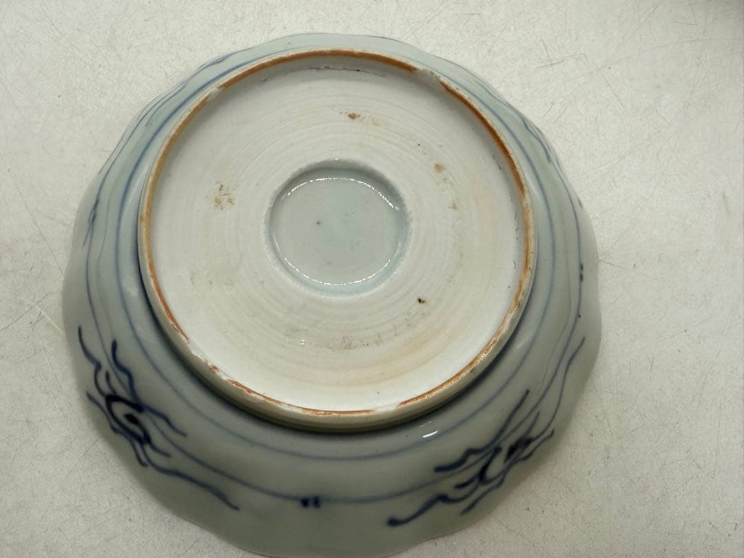 染付　龍紋鱠皿4点　なます　懐石料理　送料込み260123