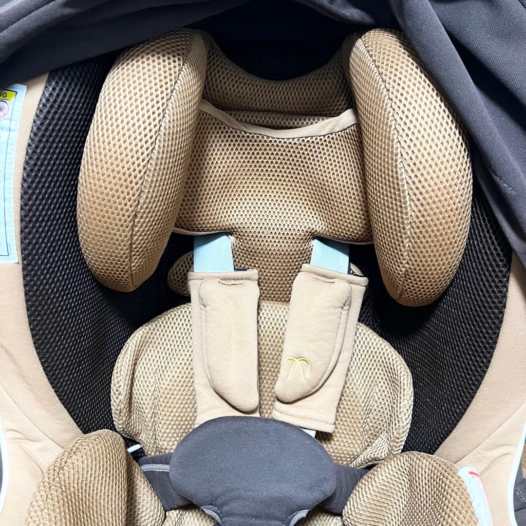 【極美品】エールベベ クルットNT2 チャイルドシート　シナモンブラウン