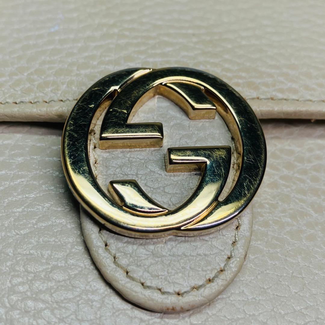 グッチ 財布 レディース GUCCI 二つ折り財布 GG金具インターロッキング