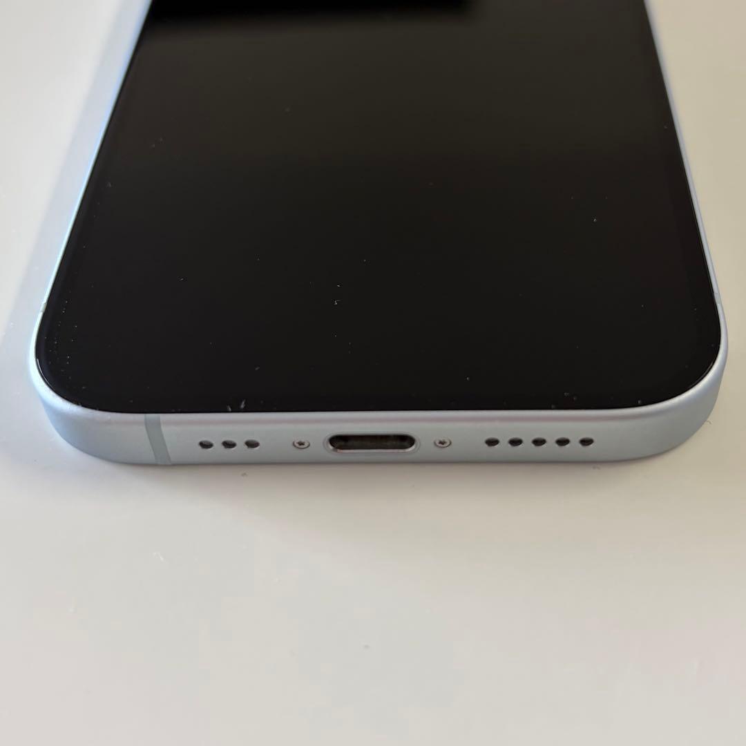 【良品】Apple iPhone 15 ブルー 本体 128G simフリー