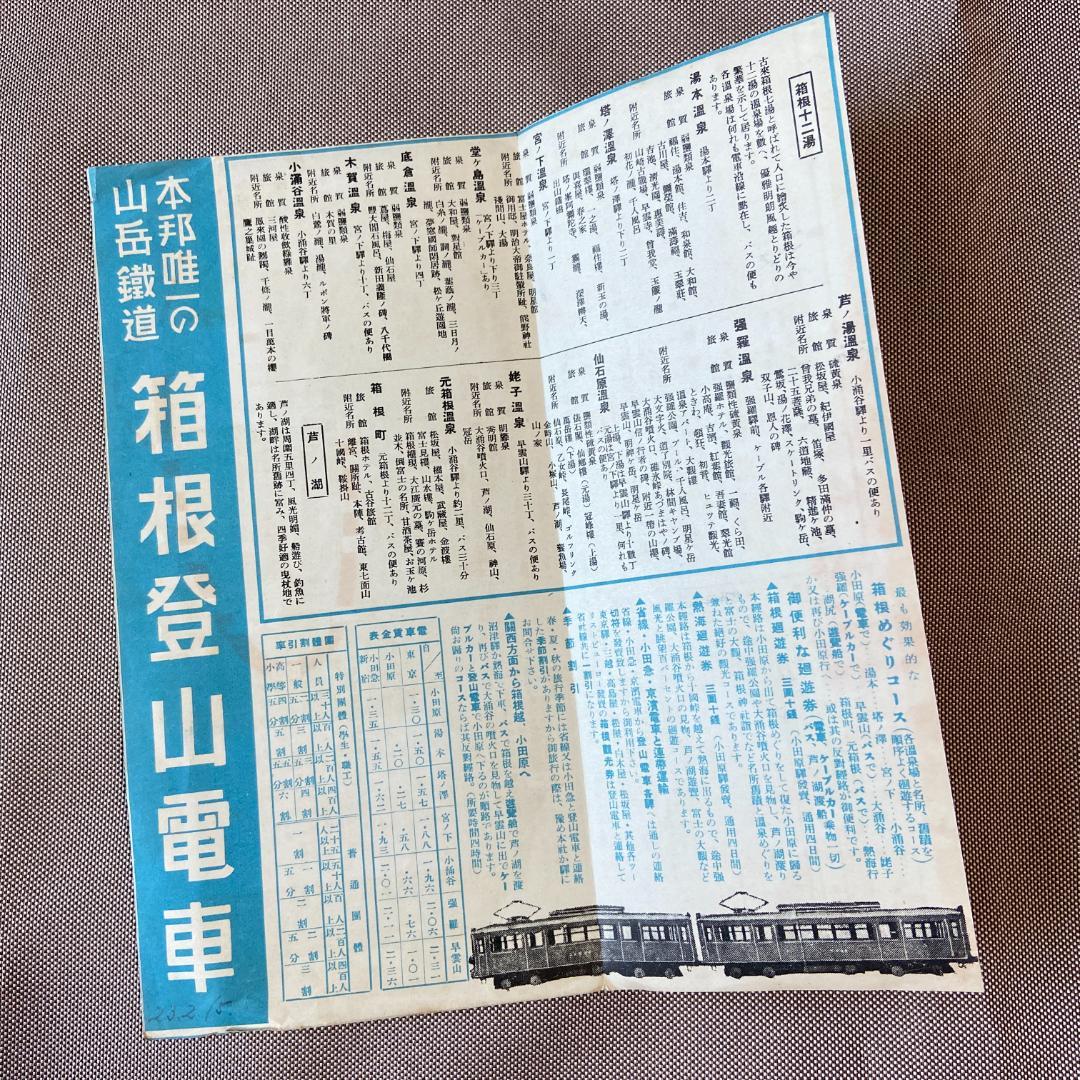 希少 箱根登山電車 伊豆箱根鉄道 富士山麓電鉄 観光 鳥瞰図 3点 戦前 昭和