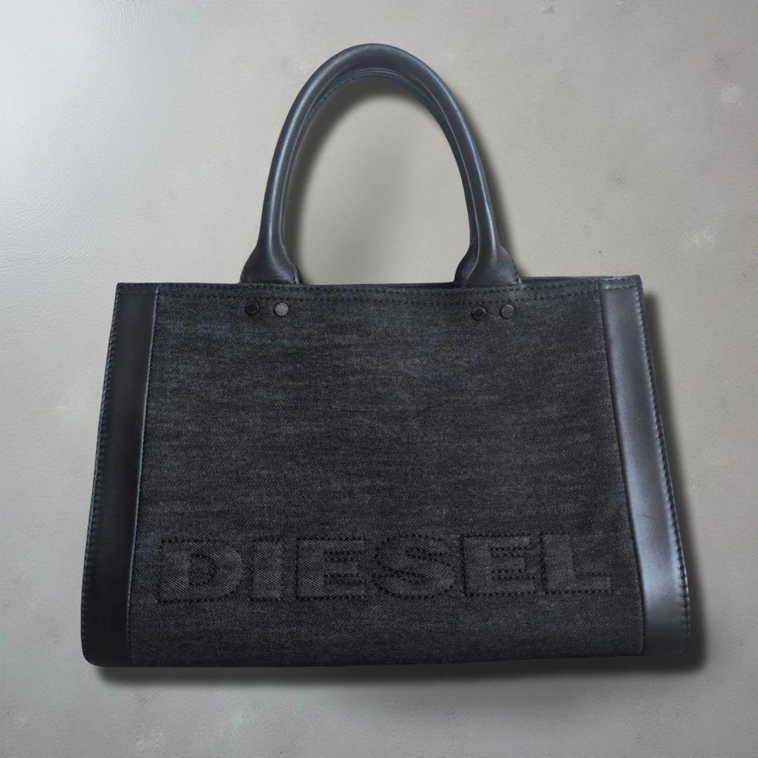 美品DIESEL デニムレザートートバッグ