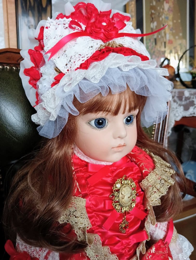 マルタ　ビスクドール❤️一足早いX'mas　大きな青い瞳のBruを貴方に！