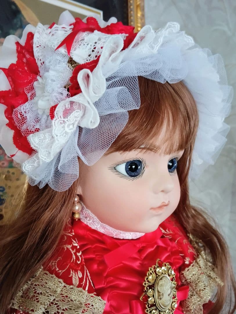 マルタ　ビスクドール❤️一足早いX'mas　大きな青い瞳のBruを貴方に！