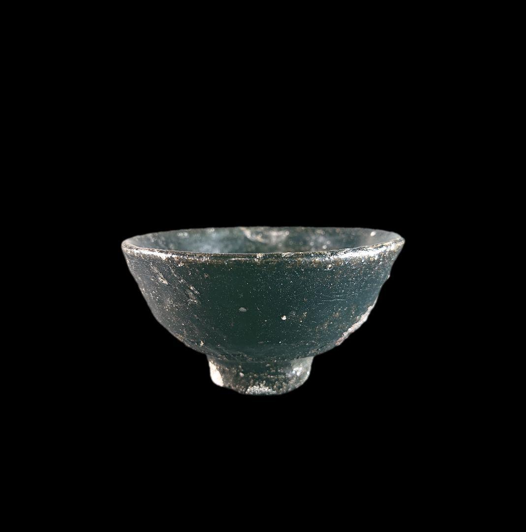 ■唐津焼 丸田宗彦 井戸黒ぐい呑 共箱、共布、栞全揃い 珍品逸品 #ぐい呑み