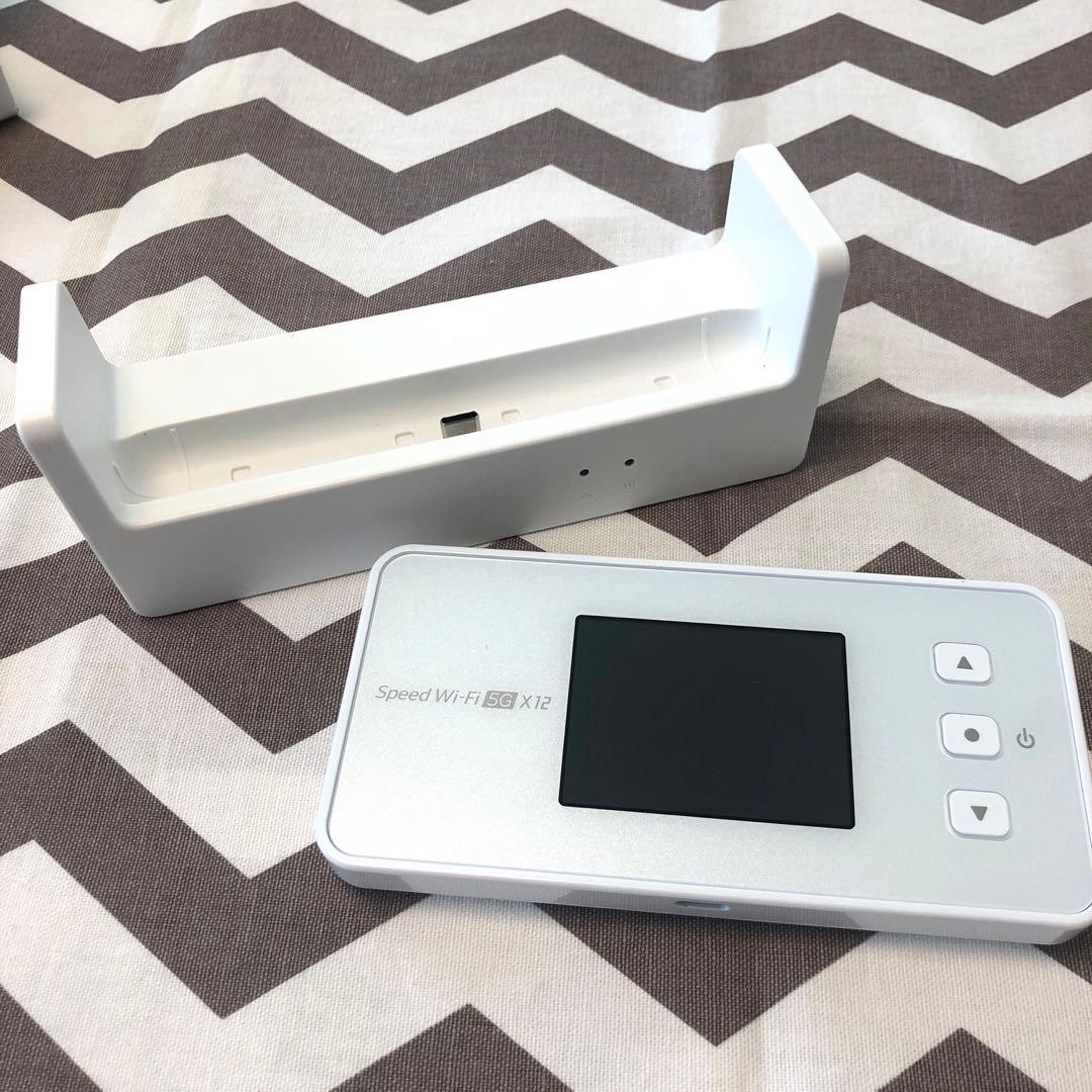 美品　Speed Wi-Fi 5G X12 クレードル　セット