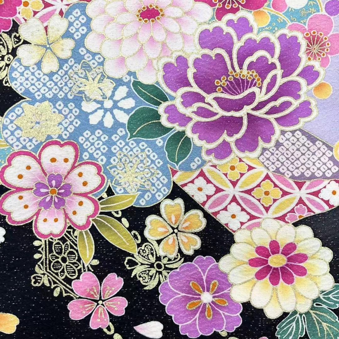 ≪早い者勝ち≫【お得品】 振袖セット 成人式 正絹 花柄 赤 S46 ●