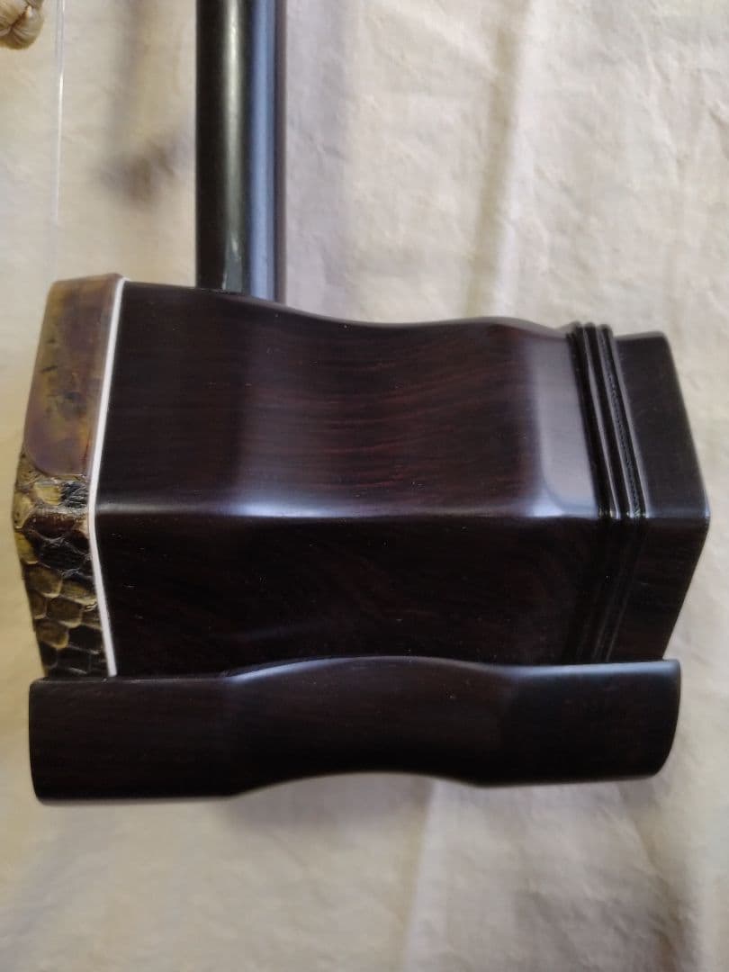 【作家物】高級二胡　竜頭　龍頭　工芸品
