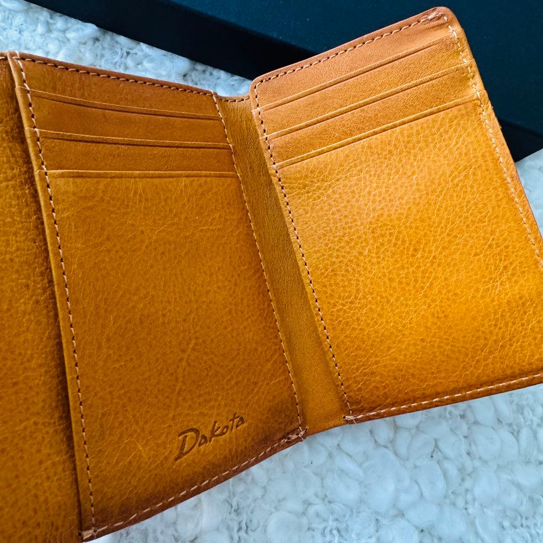 Dakota ダコタ 小銭入れ付き 三つ折り財布 財布 カッシーニ マスタード