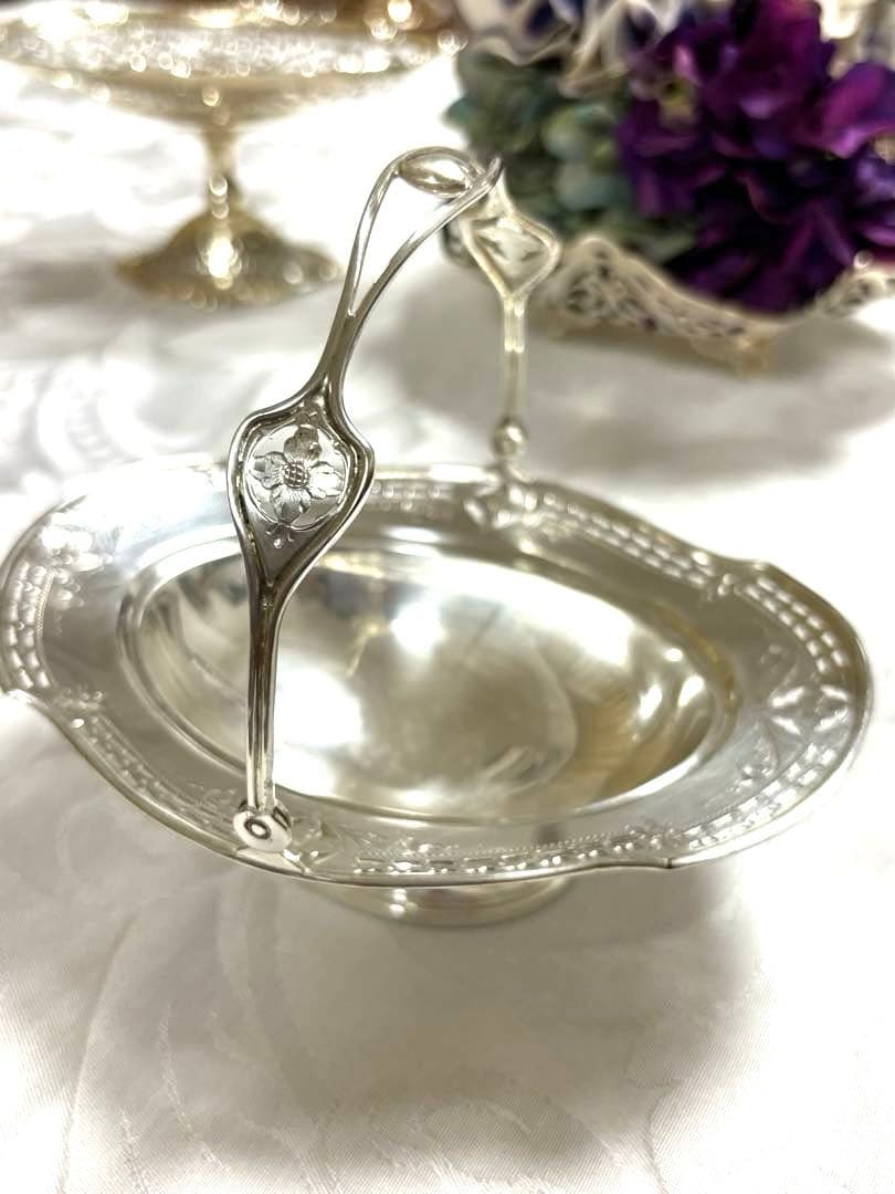 純銀 Sterling silver スターリングシルバー　ピアスドバスケット