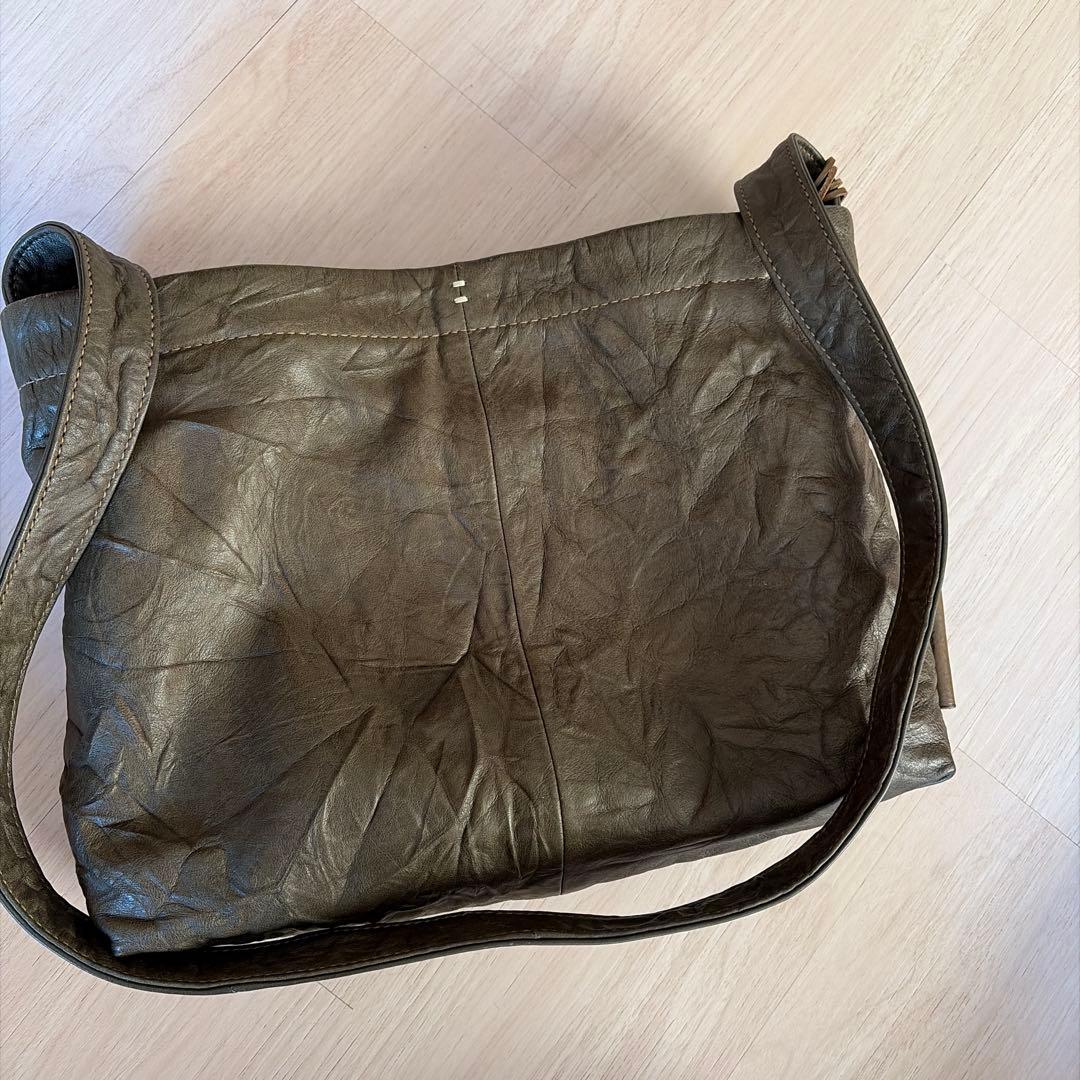 genten ルッソ　S　ダークグリーン レザー ショルダー　2way