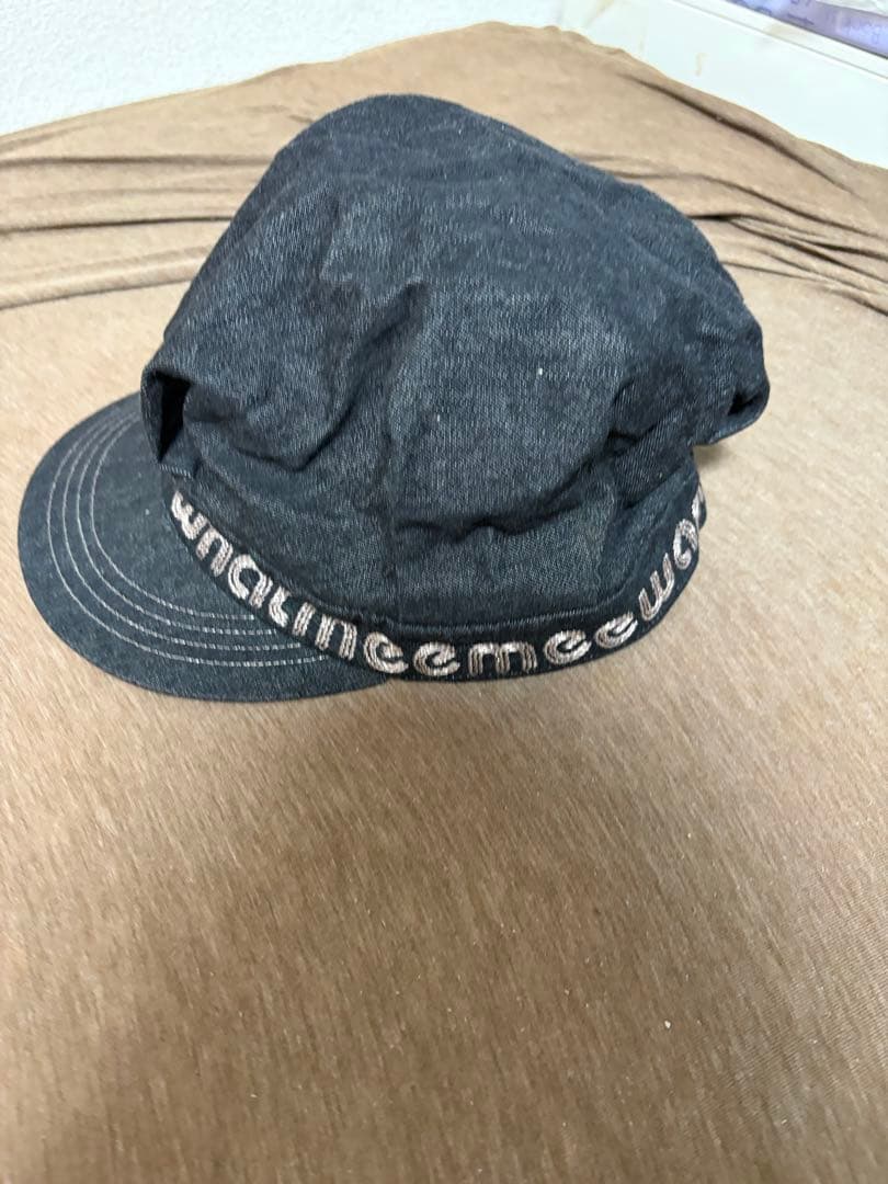 WMMW 吉田美和　キャスケット帽　デニム生地　ブラック