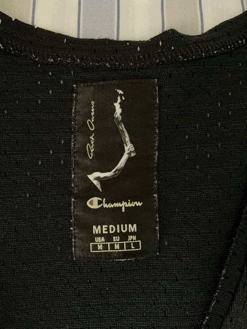 Rick owens Champion ブラックタンクトップ M