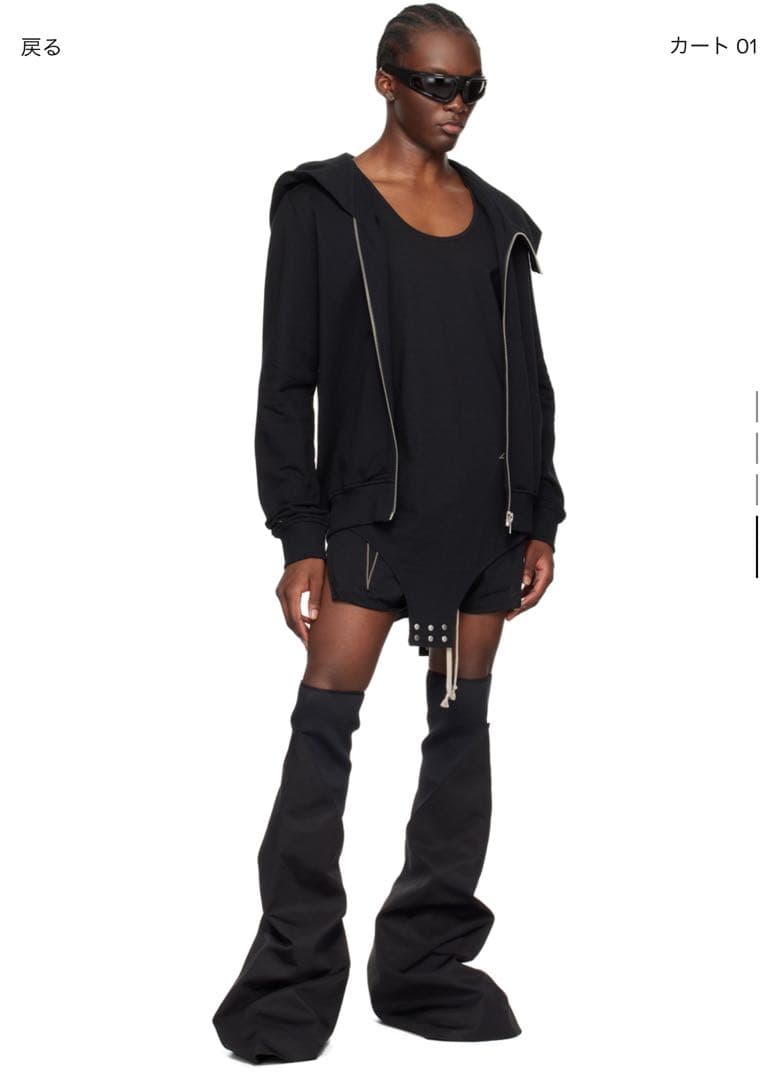 Rick owens Champion ブラックタンクトップ M