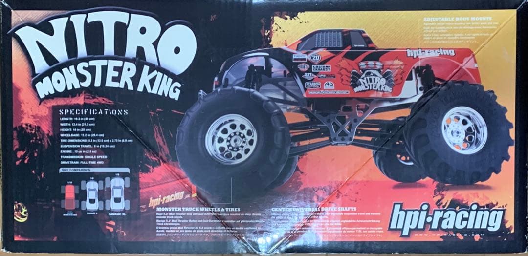 ホビーラジコン hpi-racing 1/10 SCALE NITRO RONSTER KING