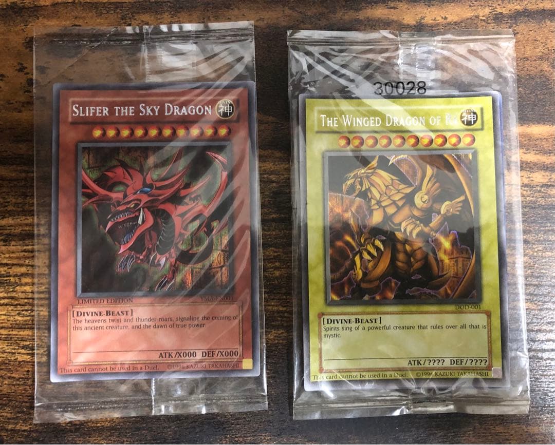 遊戯王　オシリスの天空竜　ラーの翼神竜　英語　未開封　シク　プロモ　シークレット