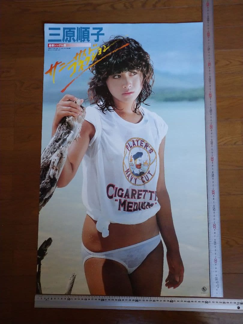 三原順子 ビーチポスター非売品当時物