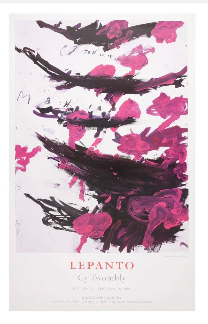 Cy Twomblyサイ・トゥオンブリー 「LEPANTO」 【ポスターのみ】