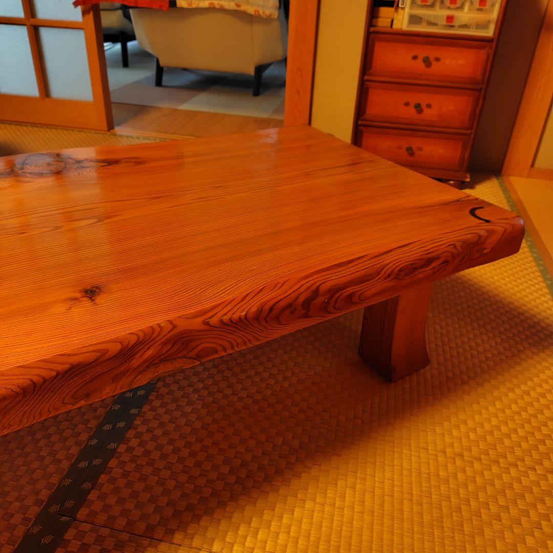 座卓 日光杉 並木杉 天然木 無垢材 一枚板 和室 テーブル