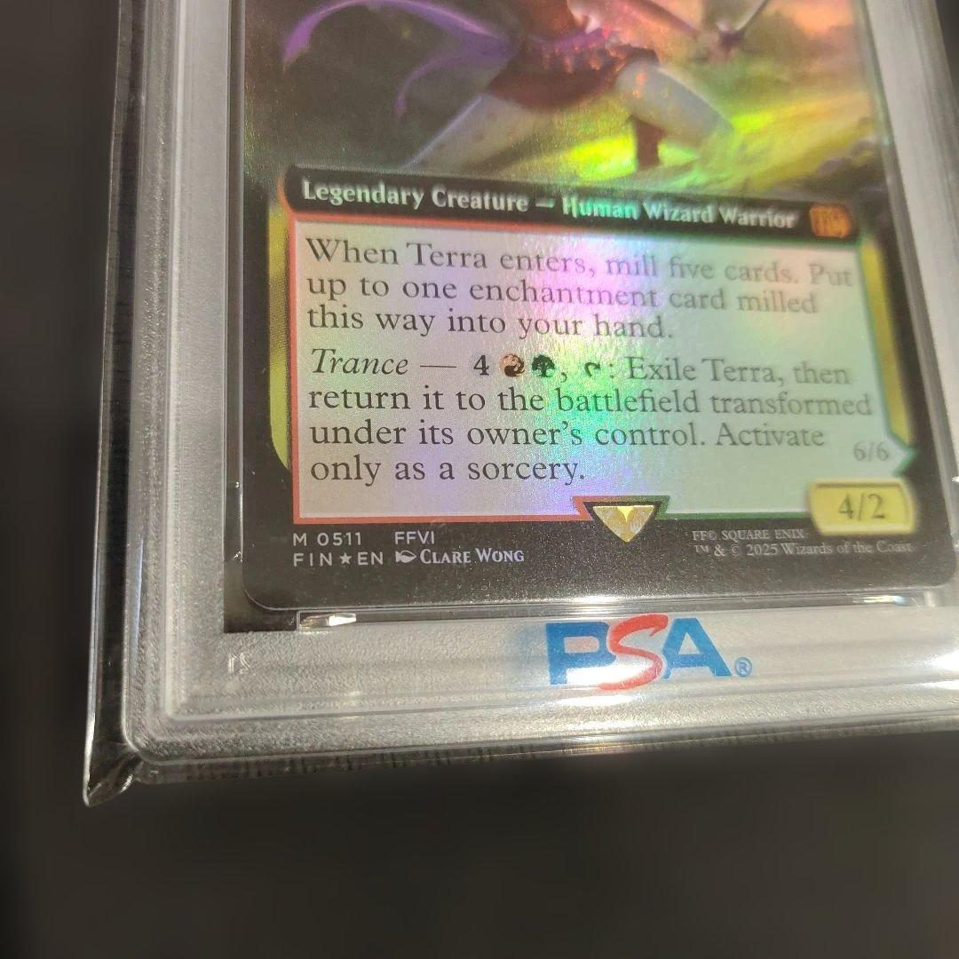 PSA10　MTG　魔導戦士、ティナ　拡張 Foil　英語　English