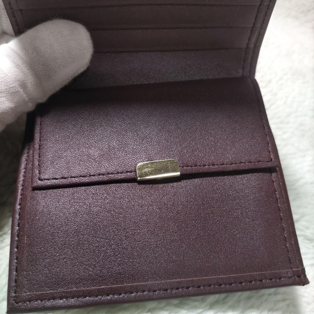 皇居　皇室　限定　折り財布　本革　こげ茶