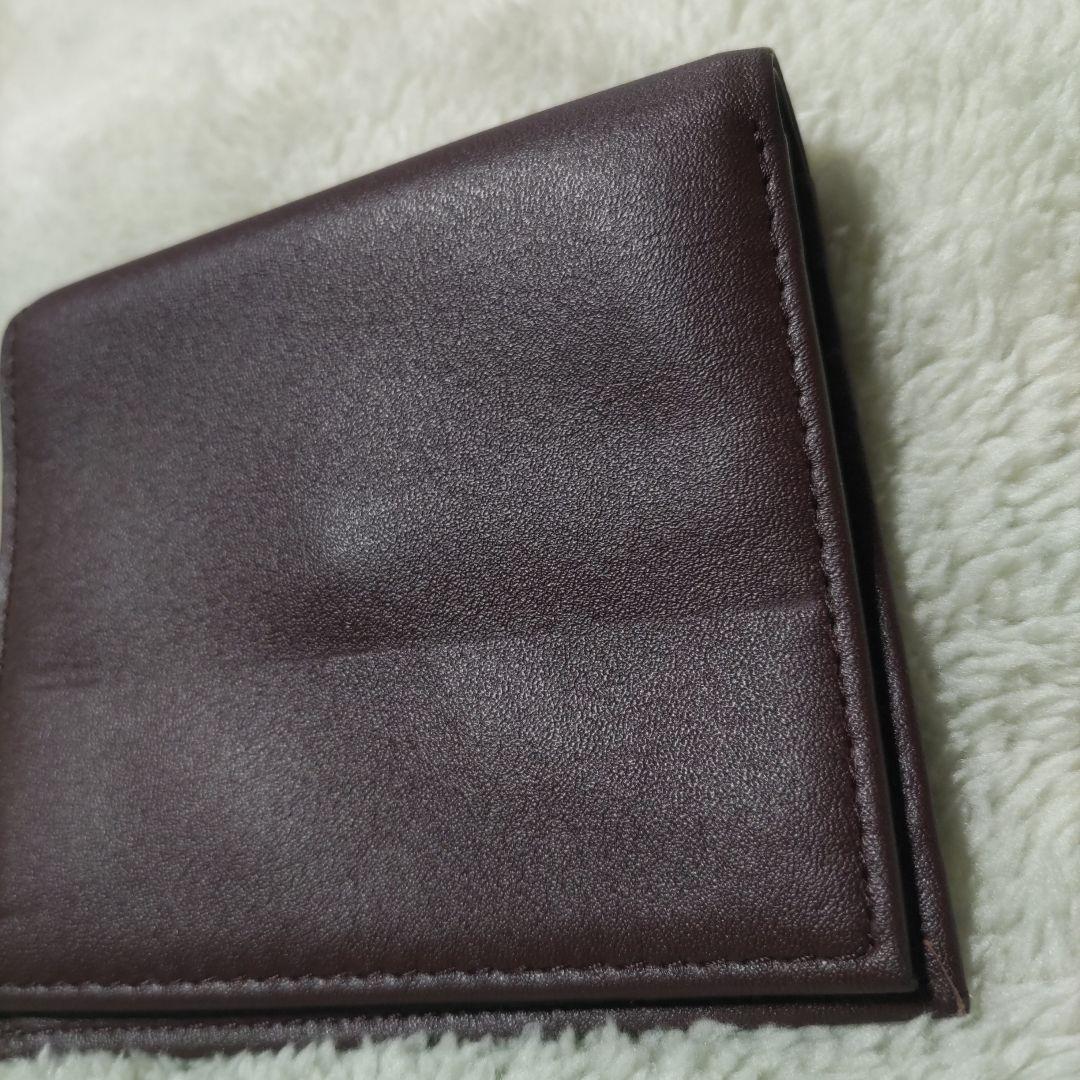 皇居　皇室　限定　折り財布　本革　こげ茶