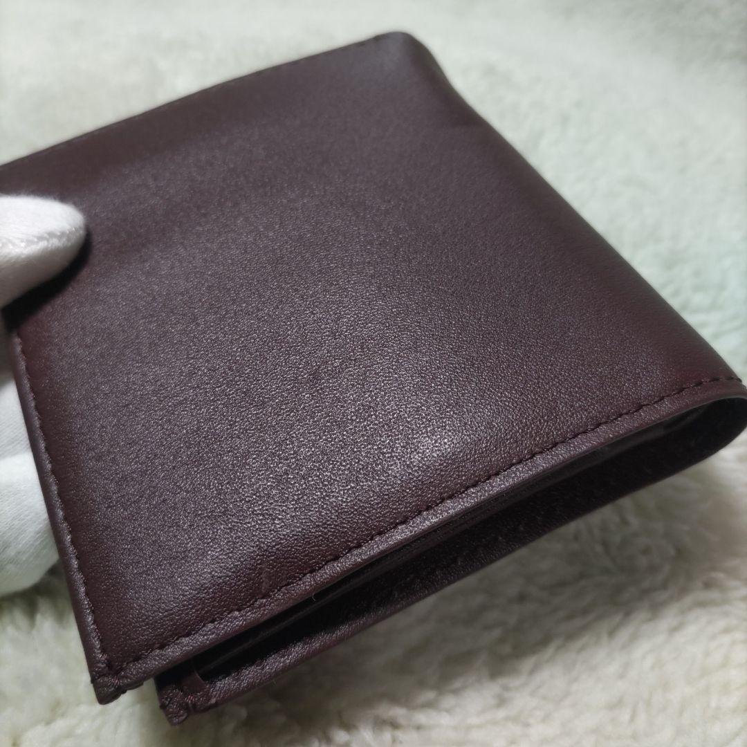 皇居　皇室　限定　折り財布　本革　こげ茶