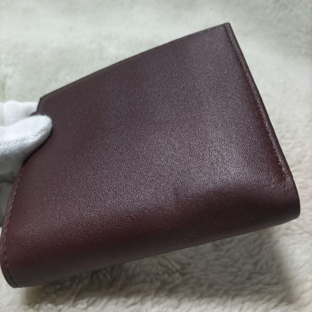 皇居　皇室　限定　折り財布　本革　こげ茶