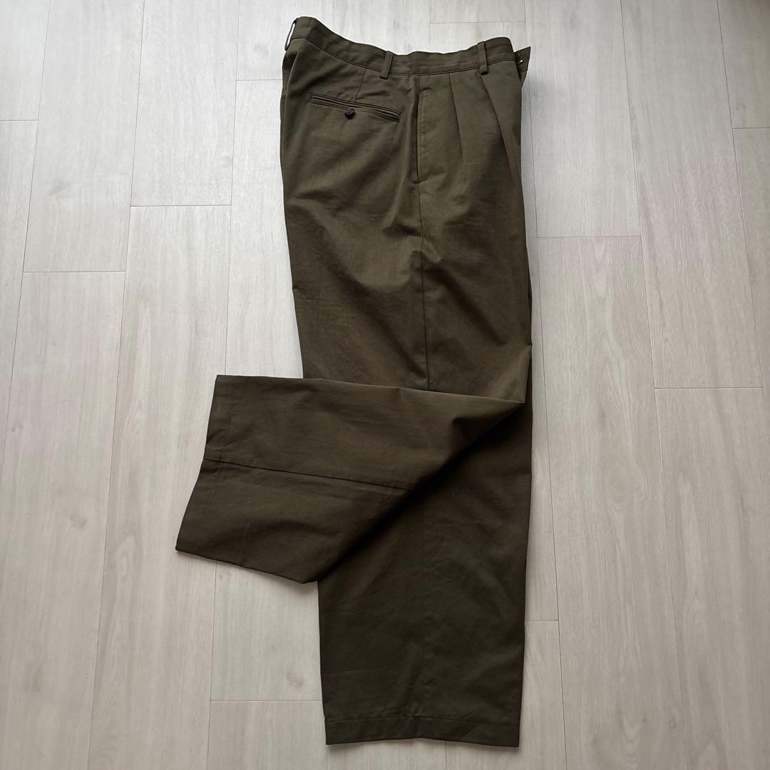 A.PRESSE Chino Trousers チノトラウザーズ Olive 2
