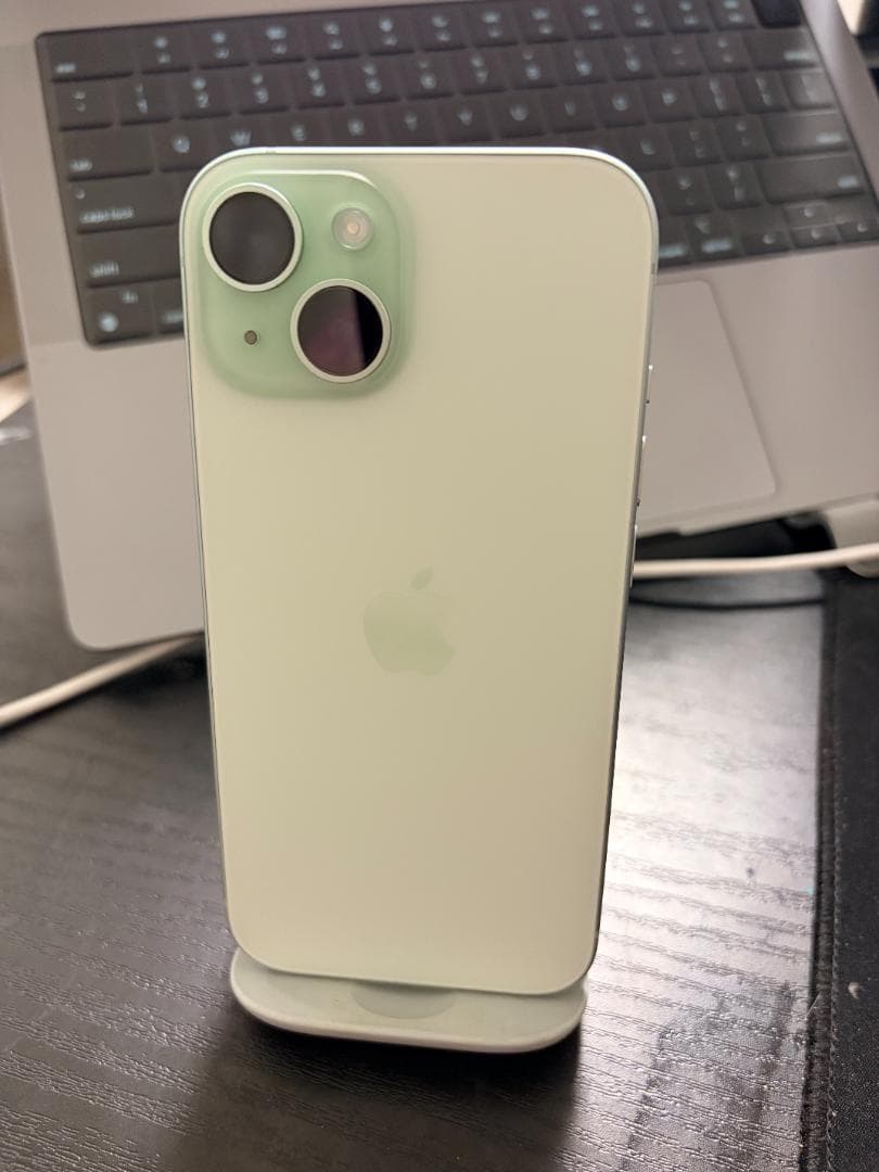 《美品》バッテリー90% - iPhone 15 グリーン 128GB