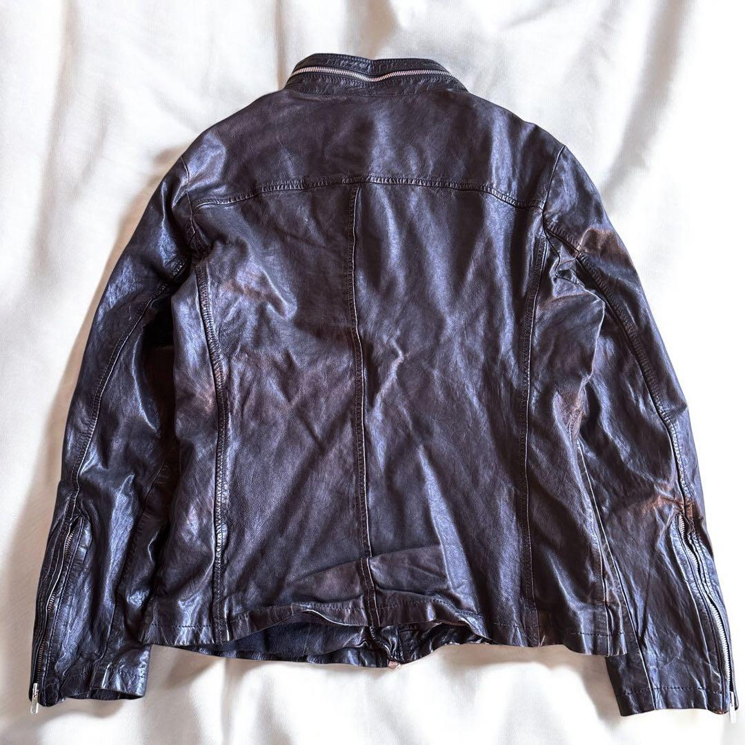 ✨希少✨キャシージェーン　レザージャケット 2 黒 ラムレザー Y2K