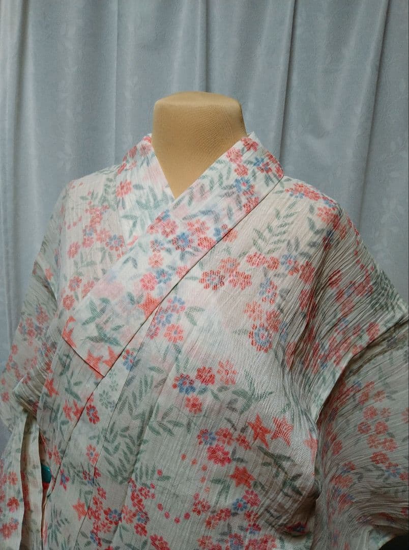 小千谷ちぢみ　花柄