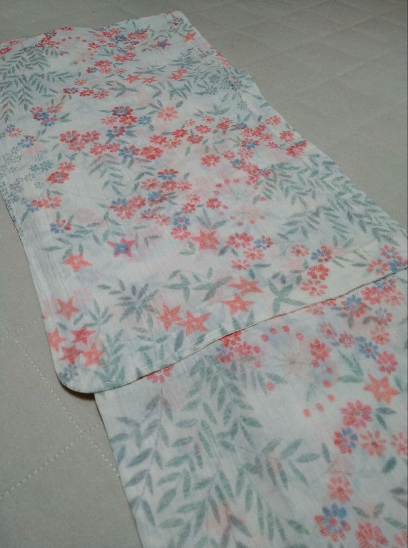 小千谷ちぢみ　花柄